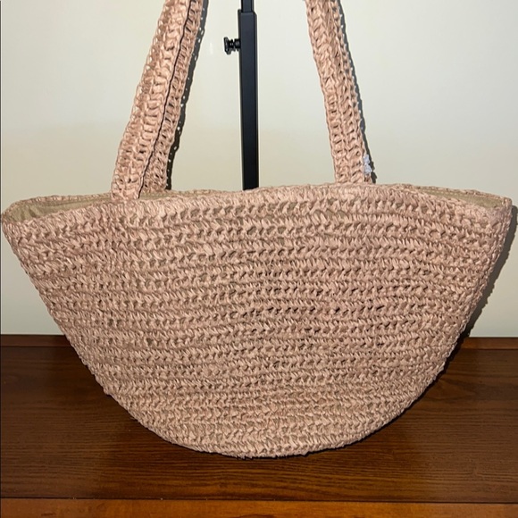 Made In India | Beaded Blue Flower Hobo/Raffia Bag - Picture 7 of 7